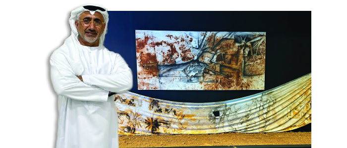 في معرض الفنان الإماراتي محمد الأستاد دانات الشواطئ.. حكاية لا تنتهي