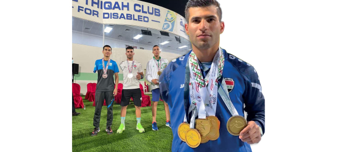 نادر أبراهيم يتحدى الإعاقة ويسكت "المتنمرين" بإنجازاته الرياضية