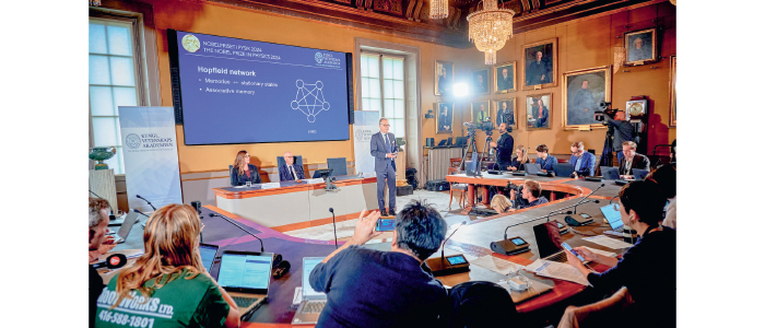 جــائــزة نــوبــل في الفيزياء ينالها روّاد الذكاء الاصطناعي