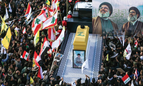 تشييع مهيب لشهيد الأمة حسن نصر الله..  إنّا على العهد باقون