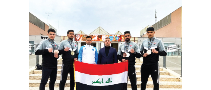 كِك بوكسنغ.. ذهبي وفضي وبرونزيان في كأس العالم