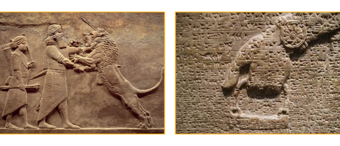 الكتابة المسمارية  في الآداب المؤسسة للحضارة الإنسانية