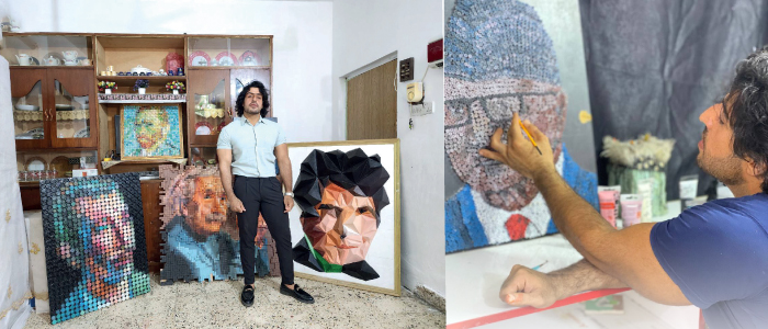 سلمان كريم..  رحلة التشكيل والبكسل وإعادة التدوير