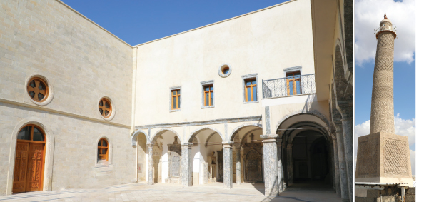 الموصل تتجاوز المحن وتستعيد دورها التاريخي افتتاح الجامع النوري  وكنيستي الساعة والطاهرة