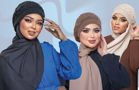 دفء وأناقة إطلالة شتوية.. الحجاب والقبعة الصوفية